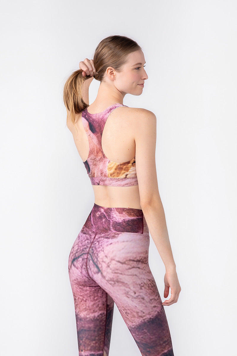 Sandstone High-Waisted Legging + Racerback Sports Bra